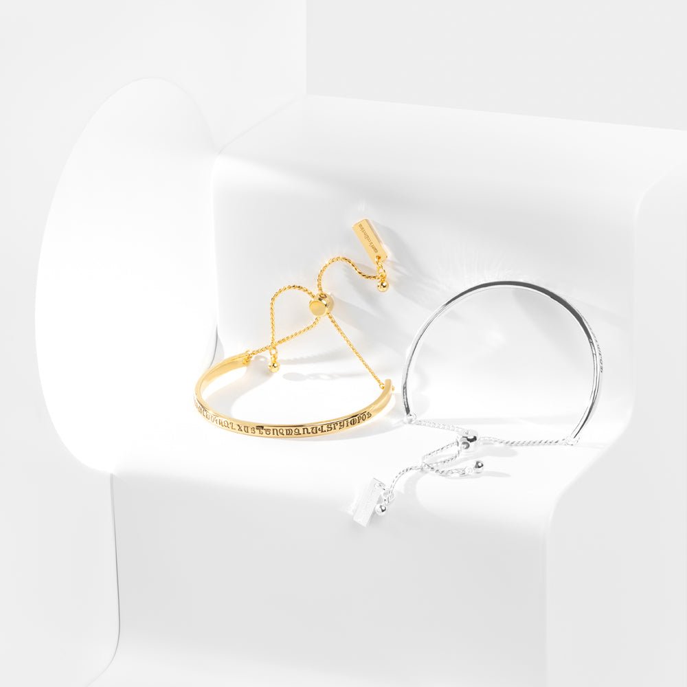 Armenian Alphabet Bracelet / Bangle Armenian Alphabet Bangle La Vie Bien Armenian Alphabet Bracelet / Bangle
