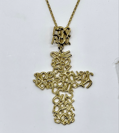 Armenian Alphabet Cross Necklace Necklace La Vie Bien Armenian Alphabet Cross Necklace