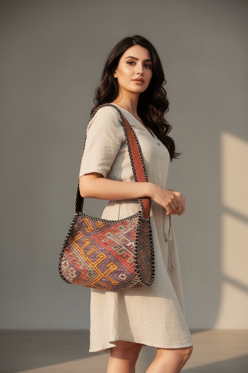 Armenian Carpet Bag Handbag La Vie Bien Armenian Carpet Bag