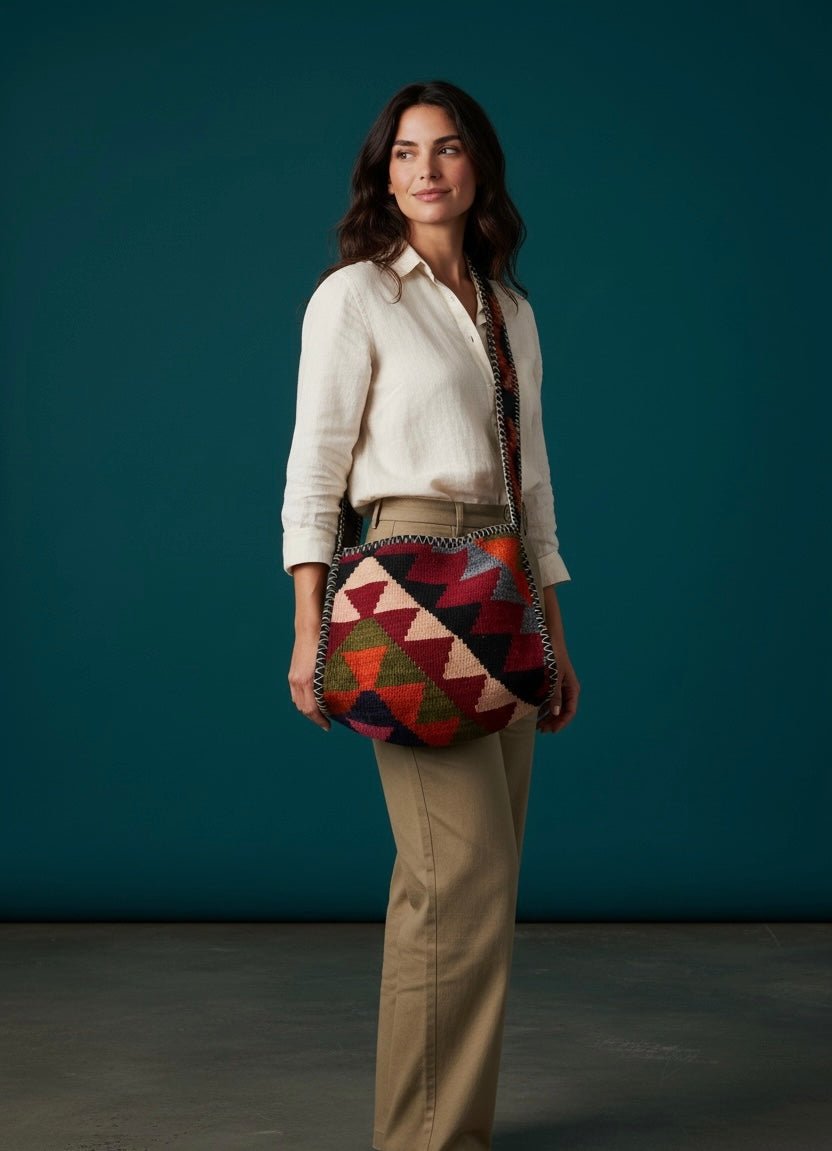 Armenian Carpet Bag Handbag La Vie Bien Armenian Carpet Bag