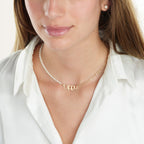 Armenian Half Pearls Half Paperclip Name Necklace La Vie Bien Armenian Half Pearls Half Paperclip Name Necklace