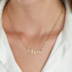 Armenian Paperclip Name Necklace La Vie Bien Armenian Paperclip Name Necklace