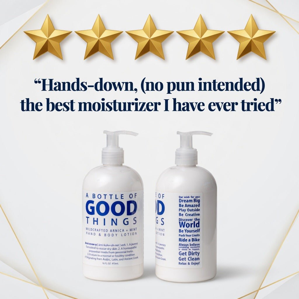 Arni•cover•y Arnica + Mint Lotion ~ 16 oz. BUTTERS & SALVES La Vie Bien Arni•cover•y Arnica + Mint Lotion ~ 16 oz.