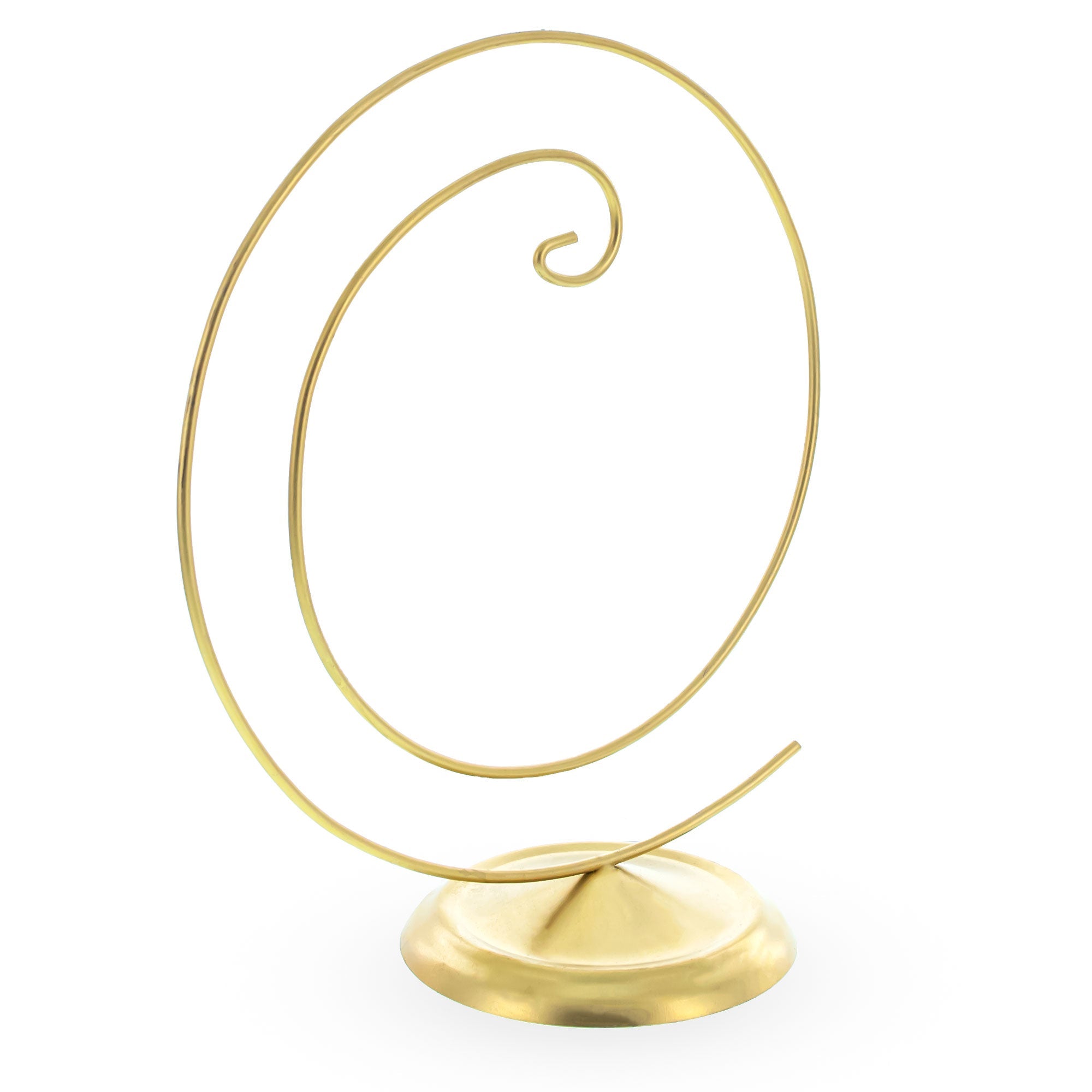 Art Deco Swirl Gold Metal Ornament Display Stand 10 Inches Ornament Stands La Vie Bien Art Deco Swirl Gold Metal Ornament Display Stand 10 Inches
