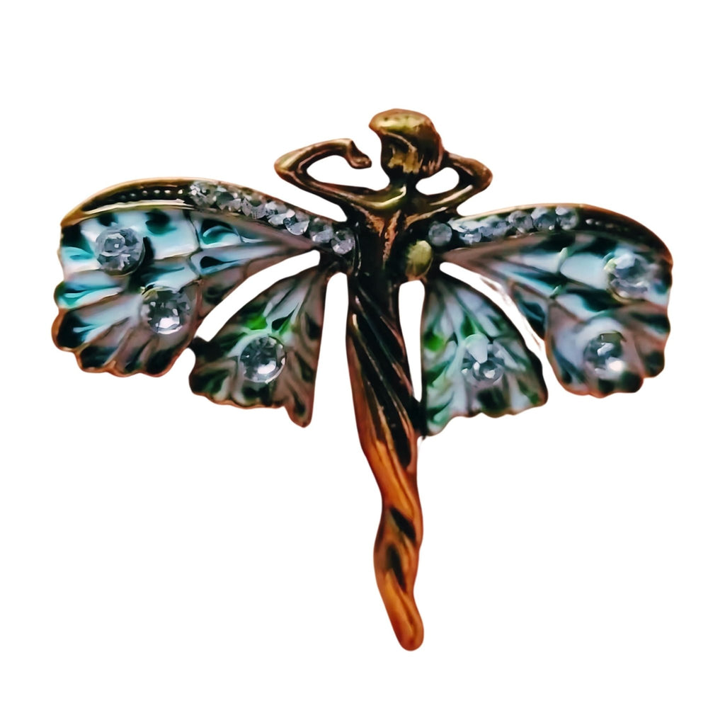 Art Nouveau Fairy Brooch | Vintage Enchanted Fairytale Pin 1.8" x 1.6" Brooches & Lapel Pins La Vie Bien Art Nouveau Fairy Brooch | Vintage Enchanted Fairytale Pin 1.8" x 1.6"