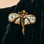 Art Nouveau Fairy Brooch | Vintage Enchanted Fairytale Pin 1.8" x 1.6" Brooches & Lapel Pins La Vie Bien Art Nouveau Fairy Brooch | Vintage Enchanted Fairytale Pin 1.8" x 1.6"