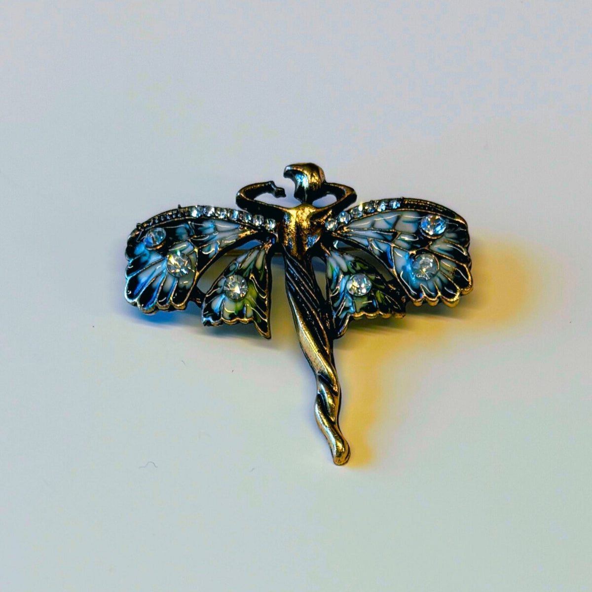 Art Nouveau Fairy Brooch | Vintage Enchanted Fairytale Pin 1.8" x 1.6" Brooches & Lapel Pins La Vie Bien Art Nouveau Fairy Brooch | Vintage Enchanted Fairytale Pin 1.8" x 1.6"