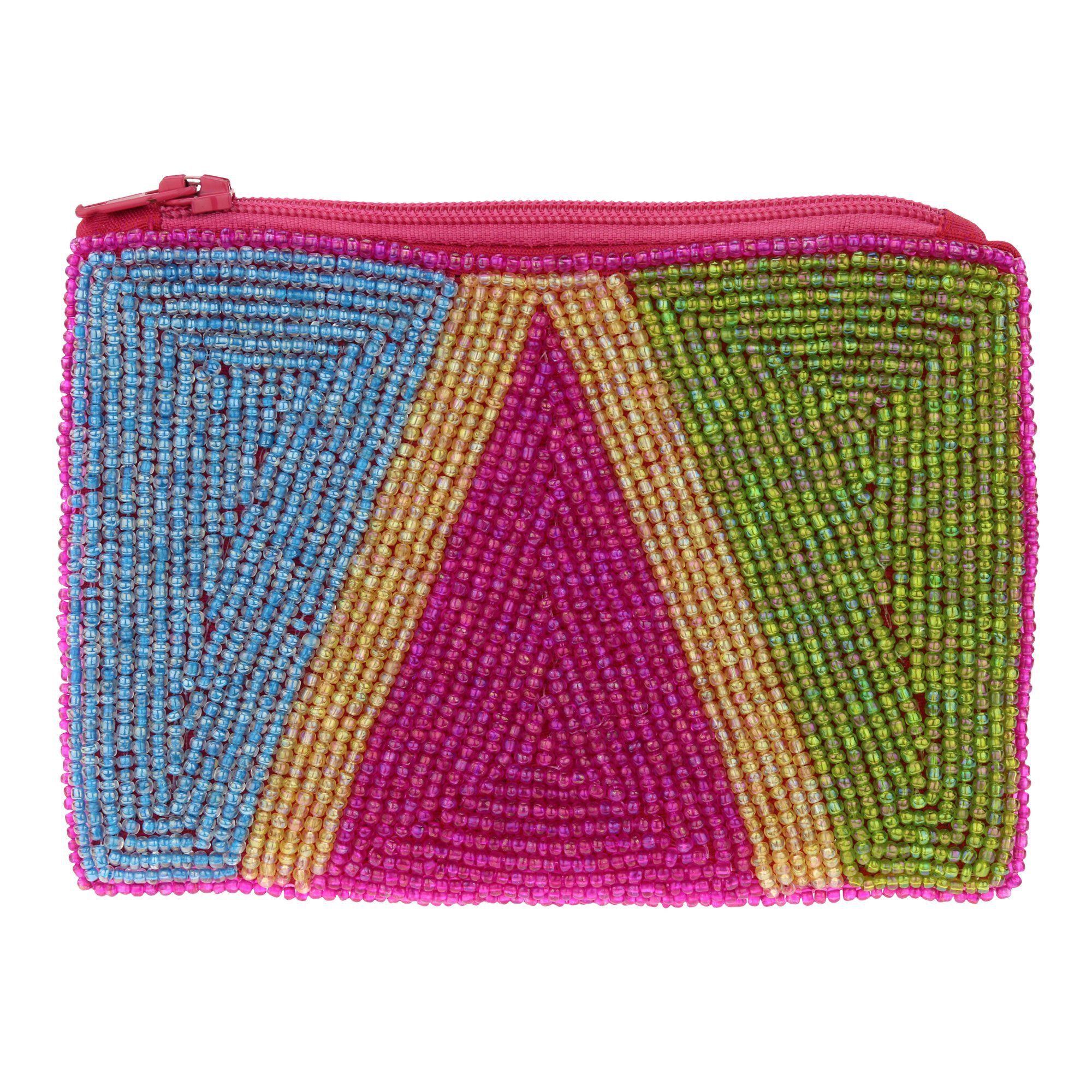Art Smart Beaded Pouch Cosmetic & Jewelry Bags La Vie Bien Art Smart Beaded Pouch