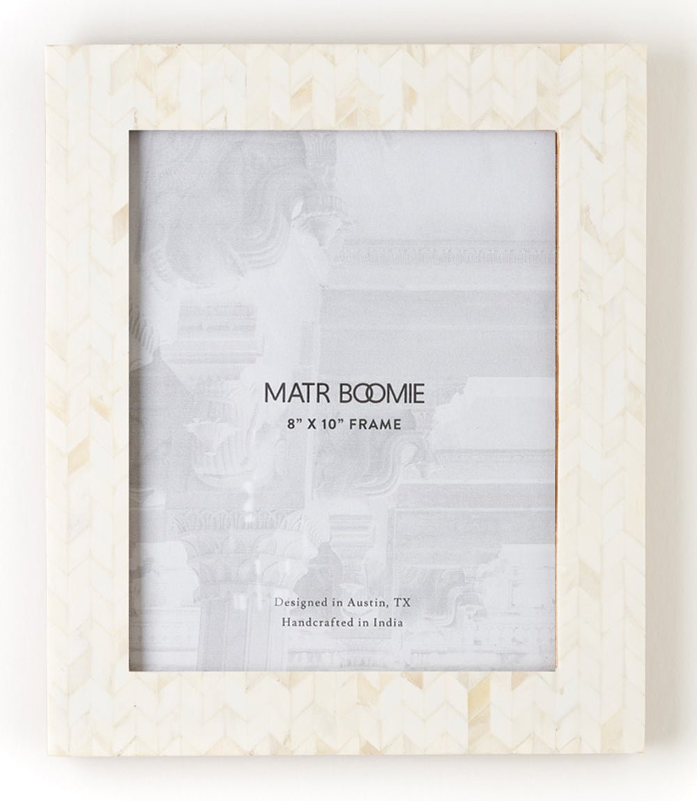 Artemis 8x10 Picture Frame - Carved Bone HME stock line La Vie Bien Artemis 8x10 Picture Frame - Carved Bone