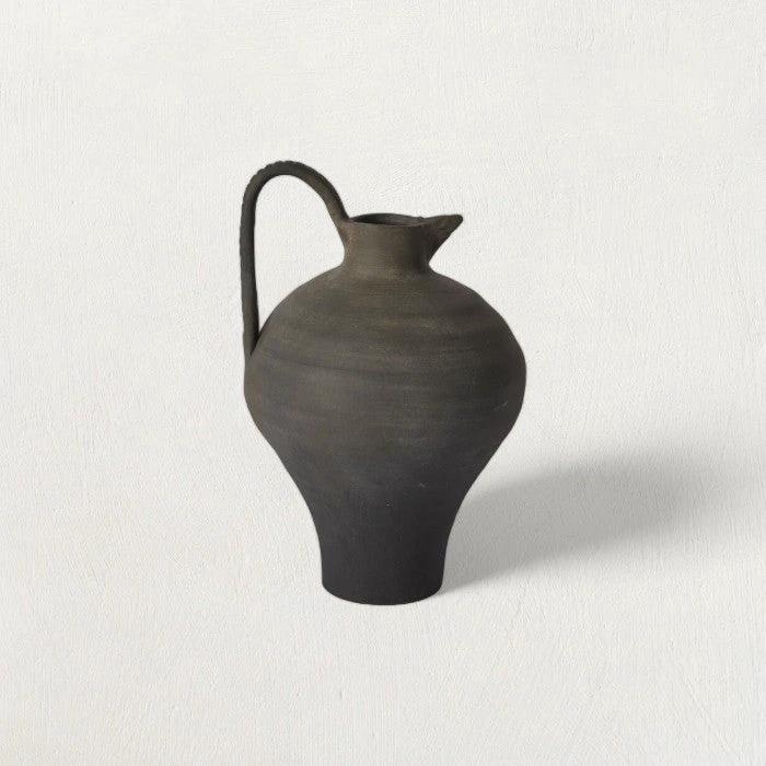Arthur Black Terracotta Jug by White Cliff Studio
