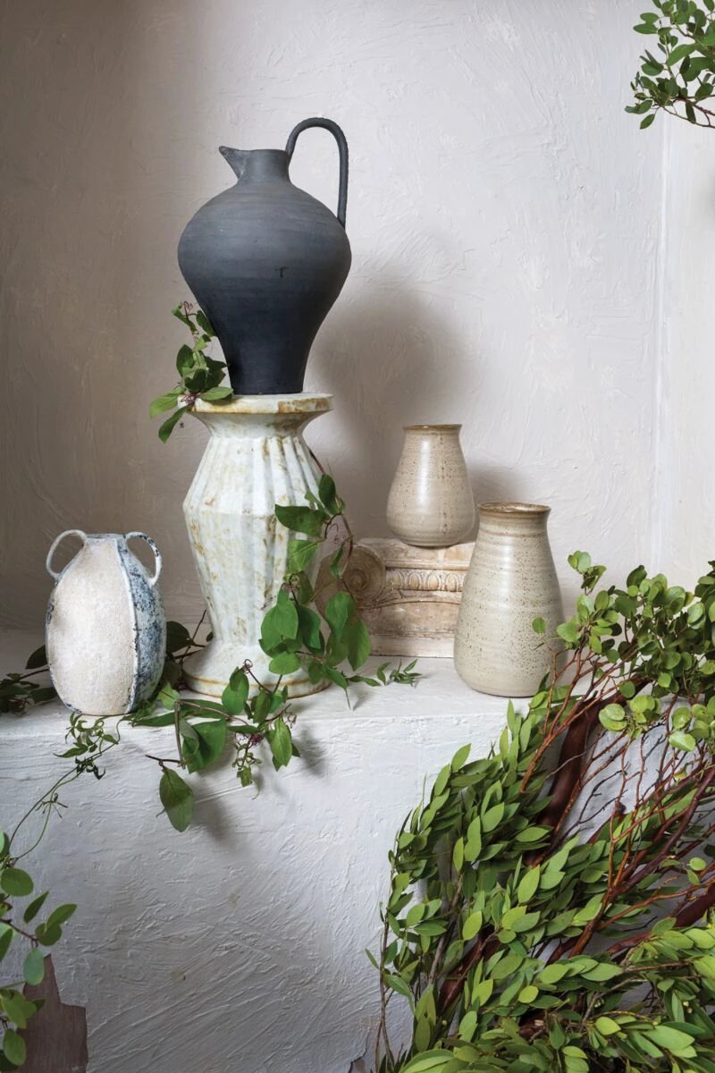 Arthur Black Terracotta Jug by White Cliff Studio
