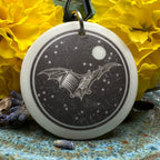 Artisan Brown Bat Necklace - Handmade in the U.S.A. Pendant La Vie Bien Artisan Brown Bat Necklace - Handmade in the U.S.A.