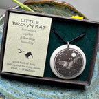 Artisan Brown Bat Necklace - Handmade in the U.S.A. Pendant La Vie Bien Artisan Brown Bat Necklace - Handmade in the U.S.A.