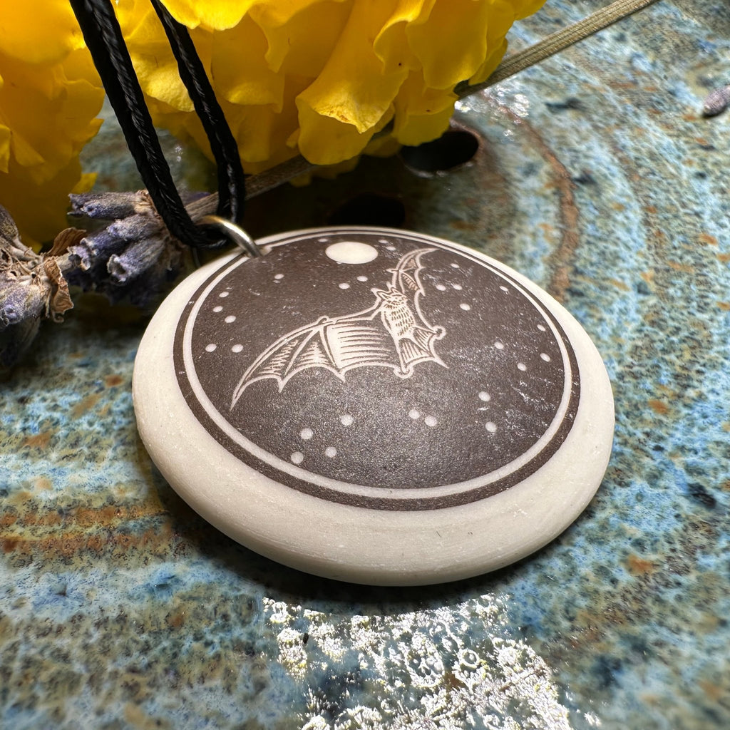 Artisan Brown Bat Necklace - Handmade in the U.S.A. Pendant La Vie Bien Artisan Brown Bat Necklace - Handmade in the U.S.A.