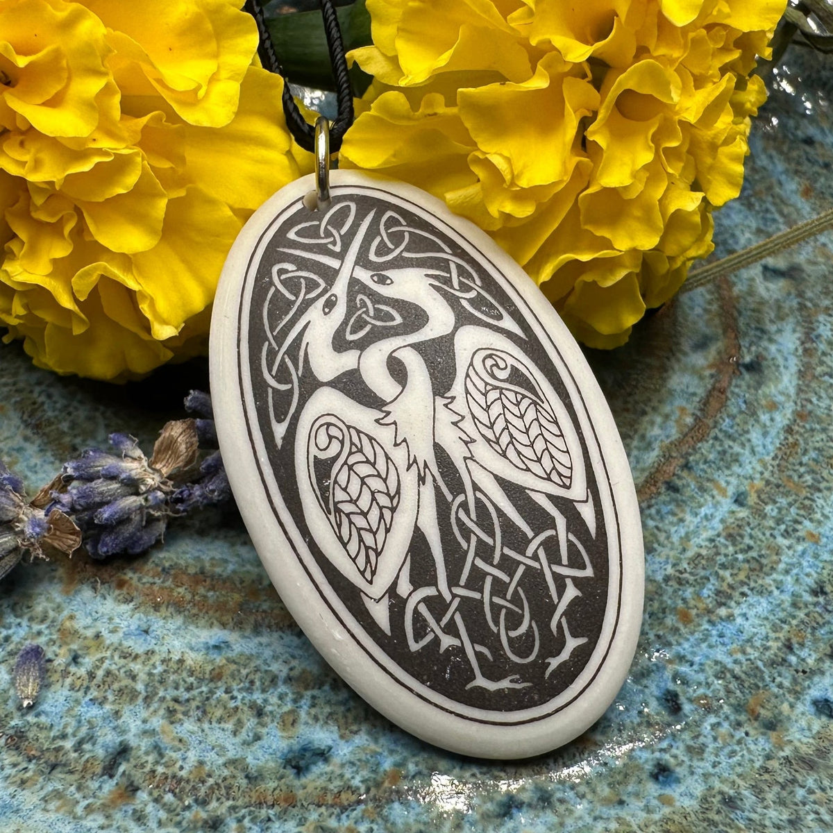 Artisan Celtic Birds Necklace - Handmade in the U.S.A. Necklet La Vie Bien Artisan Celtic Birds Necklace - Handmade in the U.S.A.