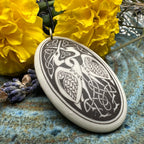 Artisan Celtic Birds Necklace - Handmade in the U.S.A. Necklet La Vie Bien Artisan Celtic Birds Necklace - Handmade in the U.S.A.