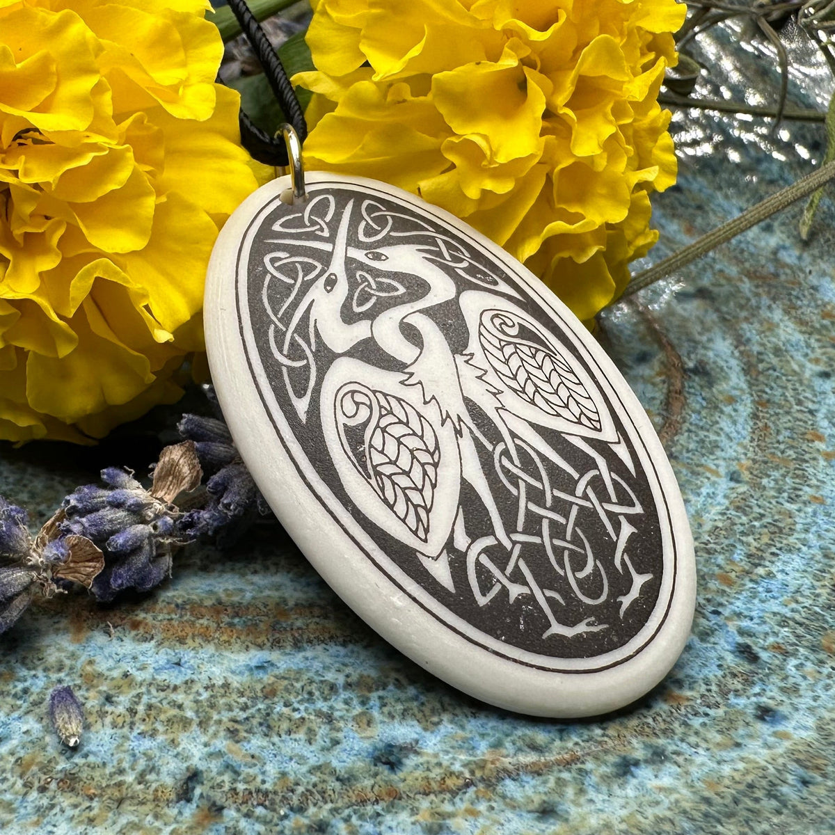 Artisan Celtic Birds Necklace - Handmade in the U.S.A. Necklet La Vie Bien Artisan Celtic Birds Necklace - Handmade in the U.S.A.