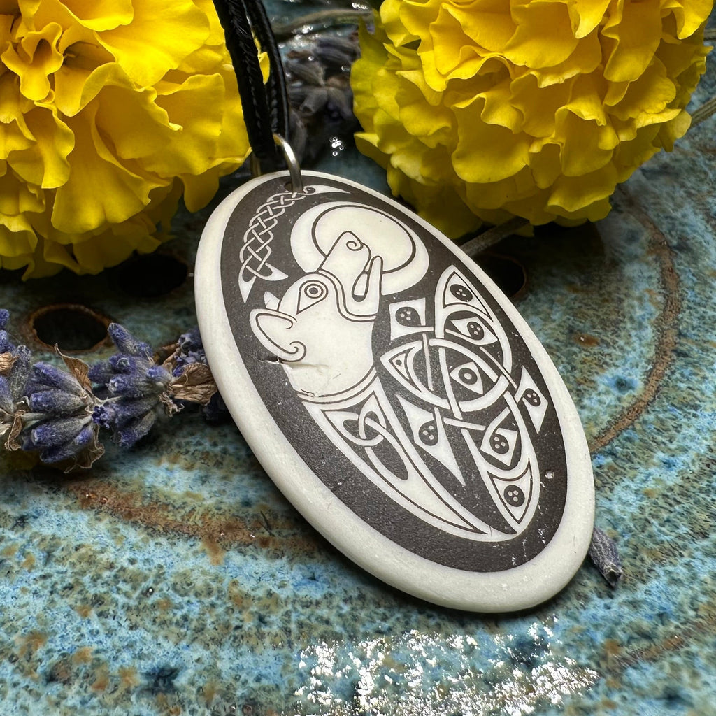 Artisan Celtic Dog Necklace - Handmade in the U.S.A. Pendant La Vie Bien Artisan Celtic Dog Necklace - Handmade in the U.S.A.