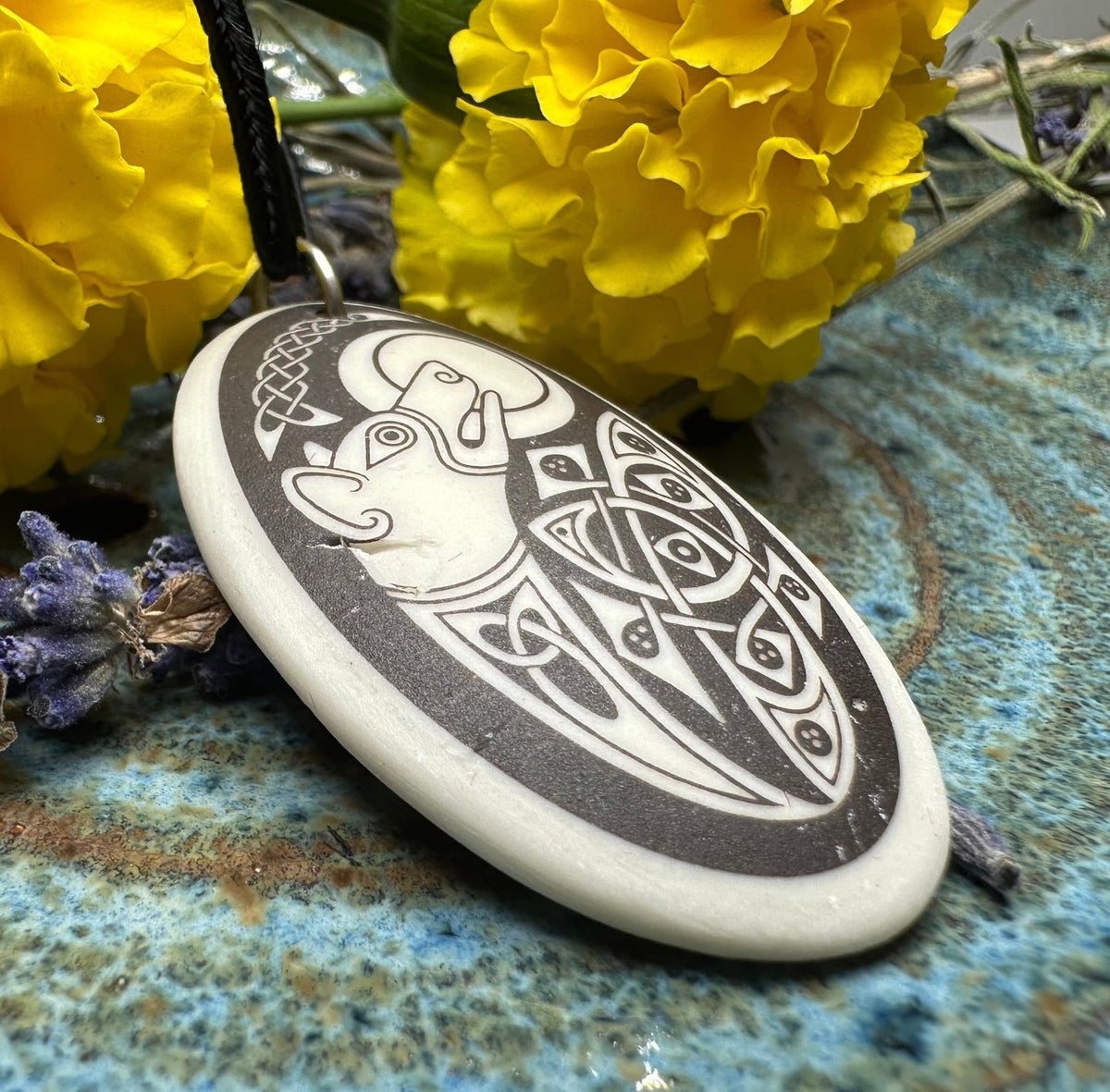 Artisan Celtic Dog Necklace - Handmade in the U.S.A. Pendant La Vie Bien Artisan Celtic Dog Necklace - Handmade in the U.S.A.