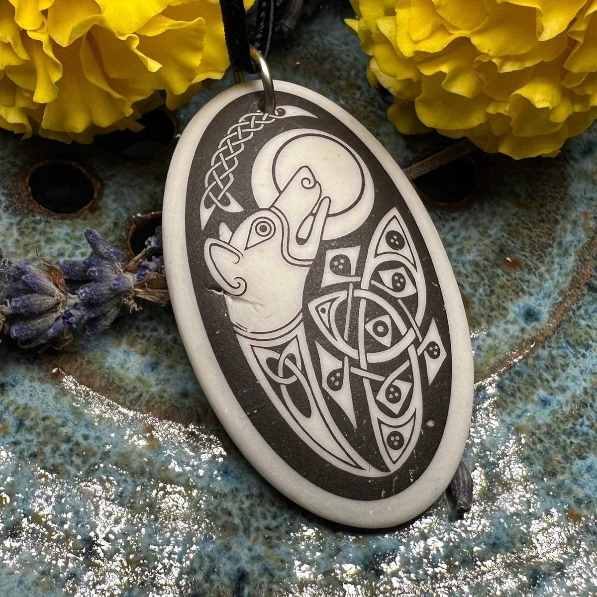 Artisan Celtic Dog Necklace - Handmade in the U.S.A. Pendant La Vie Bien Artisan Celtic Dog Necklace - Handmade in the U.S.A.