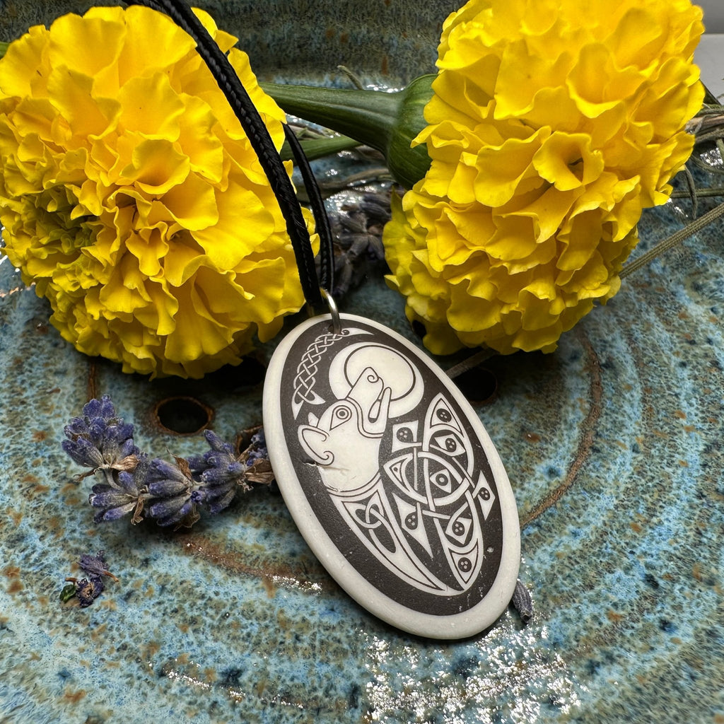 Artisan Celtic Dog Necklace - Handmade in the U.S.A. Pendant La Vie Bien Artisan Celtic Dog Necklace - Handmade in the U.S.A.