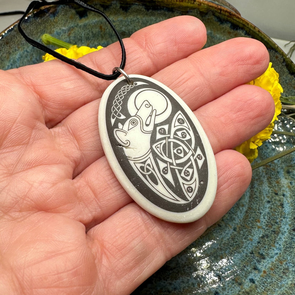 Artisan Celtic Dog Necklace - Handmade in the U.S.A. Pendant La Vie Bien Artisan Celtic Dog Necklace - Handmade in the U.S.A.