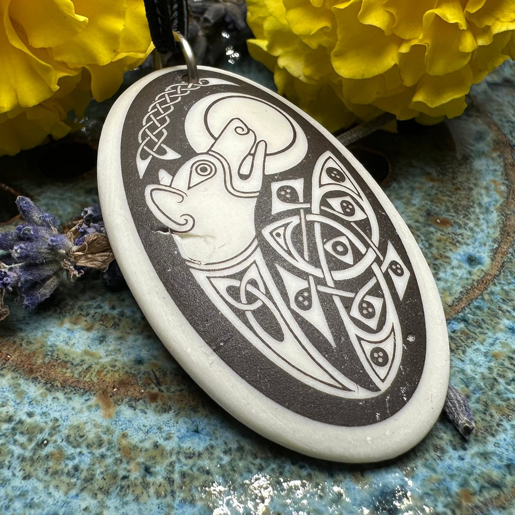 Artisan Celtic Dog Necklace - Handmade in the U.S.A. Pendant La Vie Bien Artisan Celtic Dog Necklace - Handmade in the U.S.A.