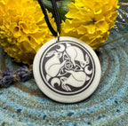 Artisan Celtic Leaping Hares Necklace - Handmade in the U.S.A. Pendant La Vie Bien Artisan Celtic Leaping Hares Necklace - Handmade in the U.S.A.