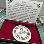 Artisan Celtic Leaping Hares Necklace - Handmade in the U.S.A. Pendant La Vie Bien Artisan Celtic Leaping Hares Necklace - Handmade in the U.S.A.