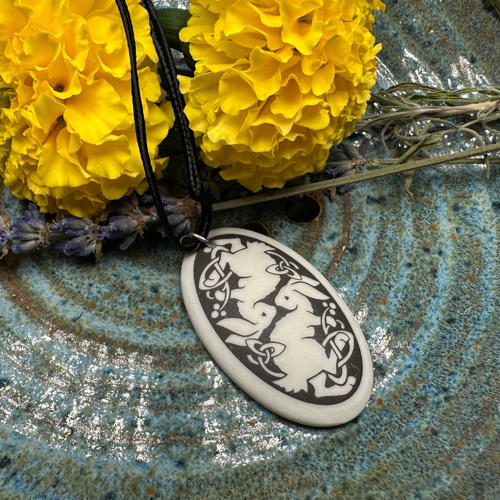 Artisan Celtic Rabbit Necklace - Handmade in the U.S.A. Pendant La Vie Bien Artisan Celtic Rabbit Necklace - Handmade in the U.S.A.