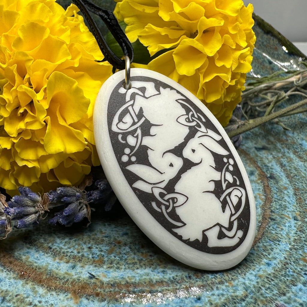 Artisan Celtic Rabbit Necklace - Handmade in the U.S.A. Pendant La Vie Bien Artisan Celtic Rabbit Necklace - Handmade in the U.S.A.