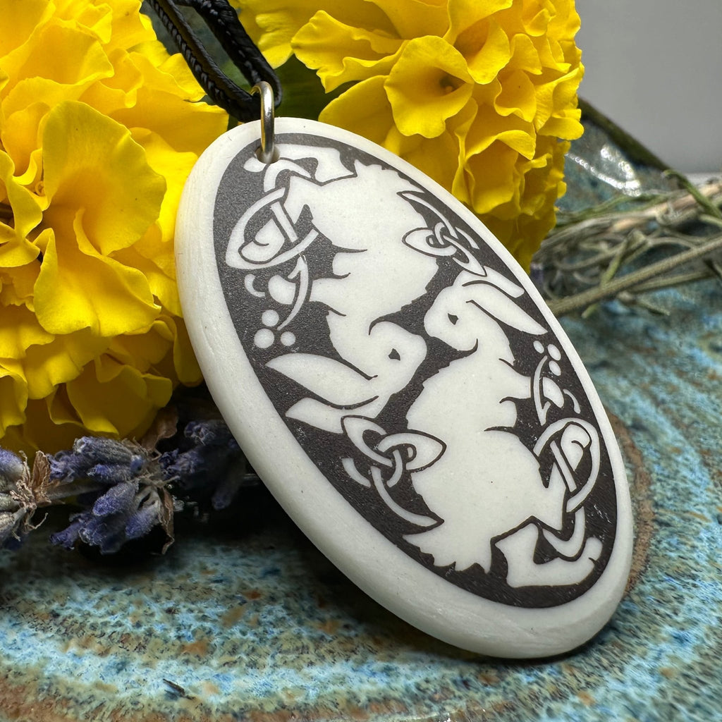 Artisan Celtic Rabbit Necklace - Handmade in the U.S.A. Pendant La Vie Bien Artisan Celtic Rabbit Necklace - Handmade in the U.S.A.