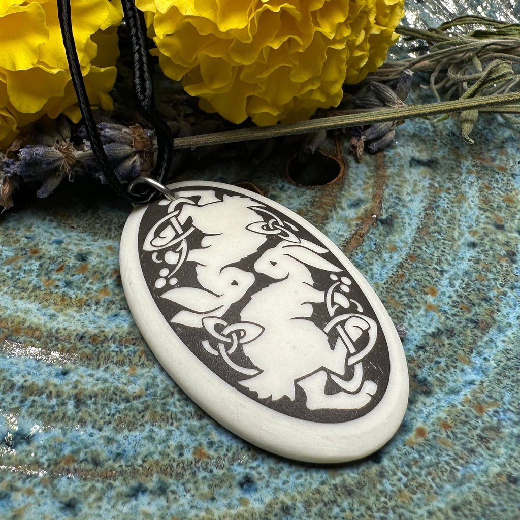 Artisan Celtic Rabbit Necklace - Handmade in the U.S.A. Pendant La Vie Bien Artisan Celtic Rabbit Necklace - Handmade in the U.S.A.