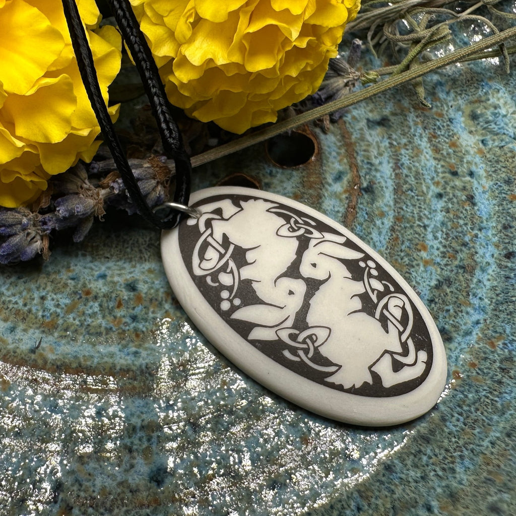 Artisan Celtic Rabbit Necklace - Handmade in the U.S.A. Pendant La Vie Bien Artisan Celtic Rabbit Necklace - Handmade in the U.S.A.