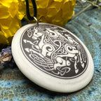 Artisan Celtic Triple Horse Necklace - Handmade in the U.S.A. Pendant La Vie Bien Artisan Celtic Triple Horse Necklace - Handmade in the U.S.A.