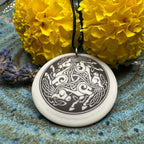 Artisan Celtic Triple Horse Necklace - Handmade in the U.S.A. Pendant La Vie Bien Artisan Celtic Triple Horse Necklace - Handmade in the U.S.A.