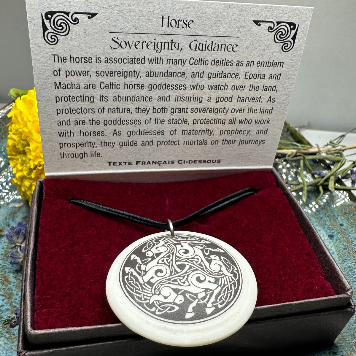 Artisan Celtic Triple Horse Necklace - Handmade in the U.S.A. Pendant La Vie Bien Artisan Celtic Triple Horse Necklace - Handmade in the U.S.A.