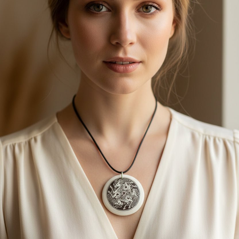 Artisan Celtic Triple Horse Necklace - Handmade in the U.S.A. Pendant La Vie Bien Artisan Celtic Triple Horse Necklace - Handmade in the U.S.A.