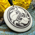 Artisan Celtic Triple Rabbit Necklace - Handmade in the U.S.A. Pendant La Vie Bien Artisan Celtic Triple Rabbit Necklace - Handmade in the U.S.A.