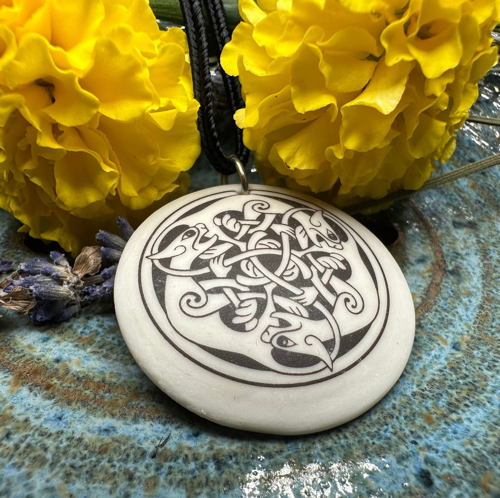 Artisan Celtic Triple Spiral Cat Necklace - Handmade in the U.S.A. Pendant La Vie Bien Artisan Celtic Triple Spiral Cat Necklace - Handmade in the U.S.A.