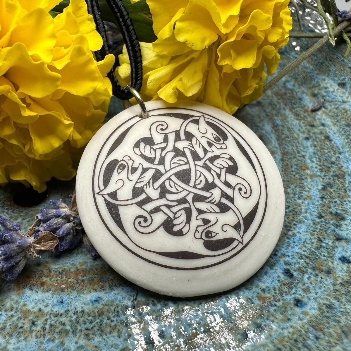 Artisan Celtic Triple Spiral Cat Necklace - Handmade in the U.S.A. Pendant La Vie Bien Artisan Celtic Triple Spiral Cat Necklace - Handmade in the U.S.A.