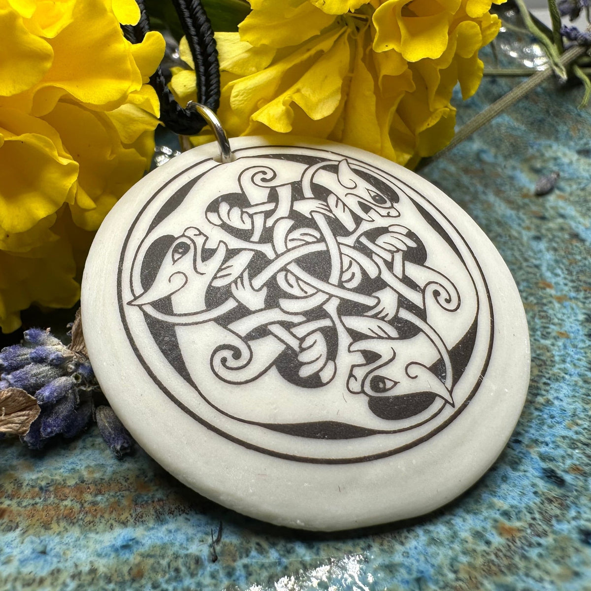 Artisan Celtic Triple Spiral Cat Necklace - Handmade in the U.S.A. Pendant La Vie Bien Artisan Celtic Triple Spiral Cat Necklace - Handmade in the U.S.A.