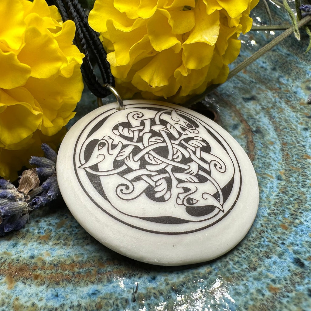 Artisan Celtic Triple Spiral Cat Necklace - Handmade in the U.S.A. Pendant La Vie Bien Artisan Celtic Triple Spiral Cat Necklace - Handmade in the U.S.A.