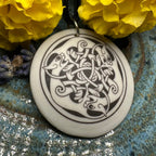 Artisan Celtic Triple Spiral Cat Necklace - Handmade in the U.S.A. Pendant La Vie Bien Artisan Celtic Triple Spiral Cat Necklace - Handmade in the U.S.A.