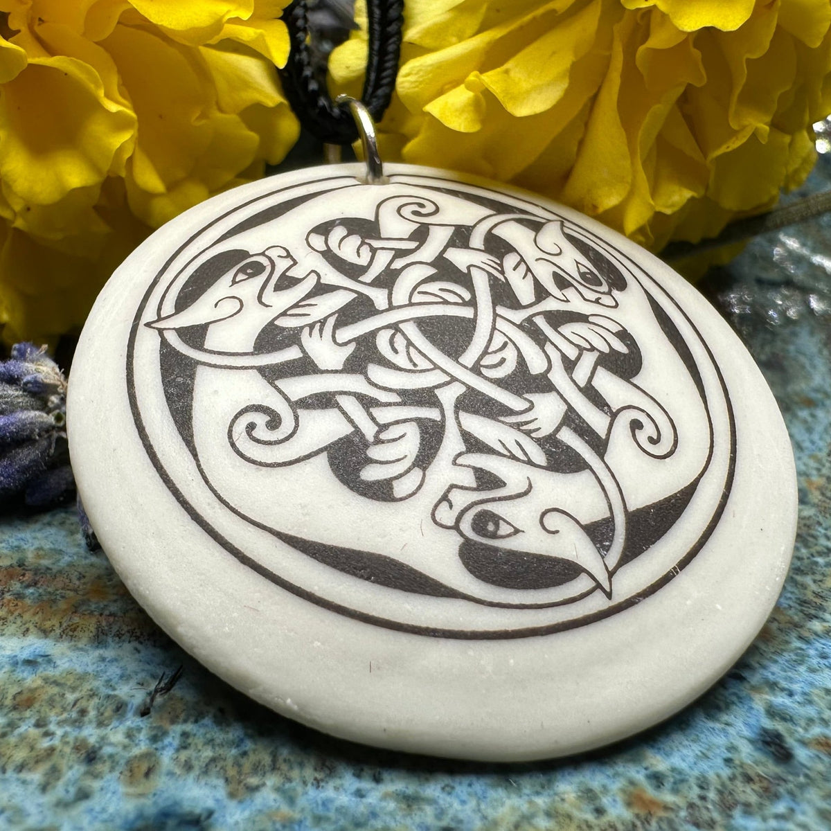 Artisan Celtic Triple Spiral Cat Necklace - Handmade in the U.S.A. Pendant La Vie Bien Artisan Celtic Triple Spiral Cat Necklace - Handmade in the U.S.A.