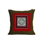 Artisan Crafted Karen Vintage Fabric Embroidered Cushion - Thailand Decor La Vie Bien Artisan Crafted Karen Vintage Fabric Embroidered Cushion - Thailand