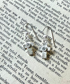 Artisan Cross Earrings, handmade in gold or silver Earrings La Vie Bien Artisan Cross Earrings, handmade in gold or silver