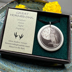 Artisan Great Horned Owl Necklace - Handmade in the U.S.A. Pendant La Vie Bien Artisan Great Horned Owl Necklace - Handmade in the U.S.A.