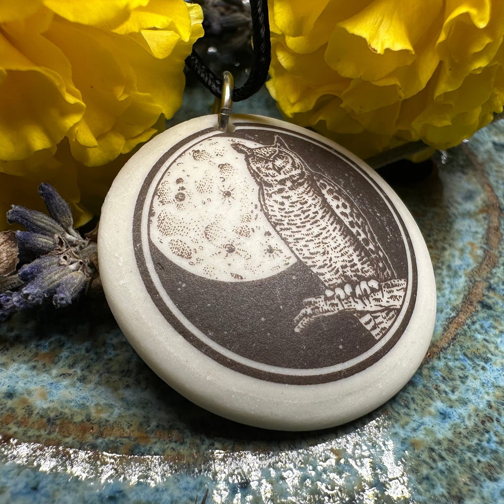 Artisan Great Horned Owl Necklace - Handmade in the U.S.A. Pendant La Vie Bien Artisan Great Horned Owl Necklace - Handmade in the U.S.A.