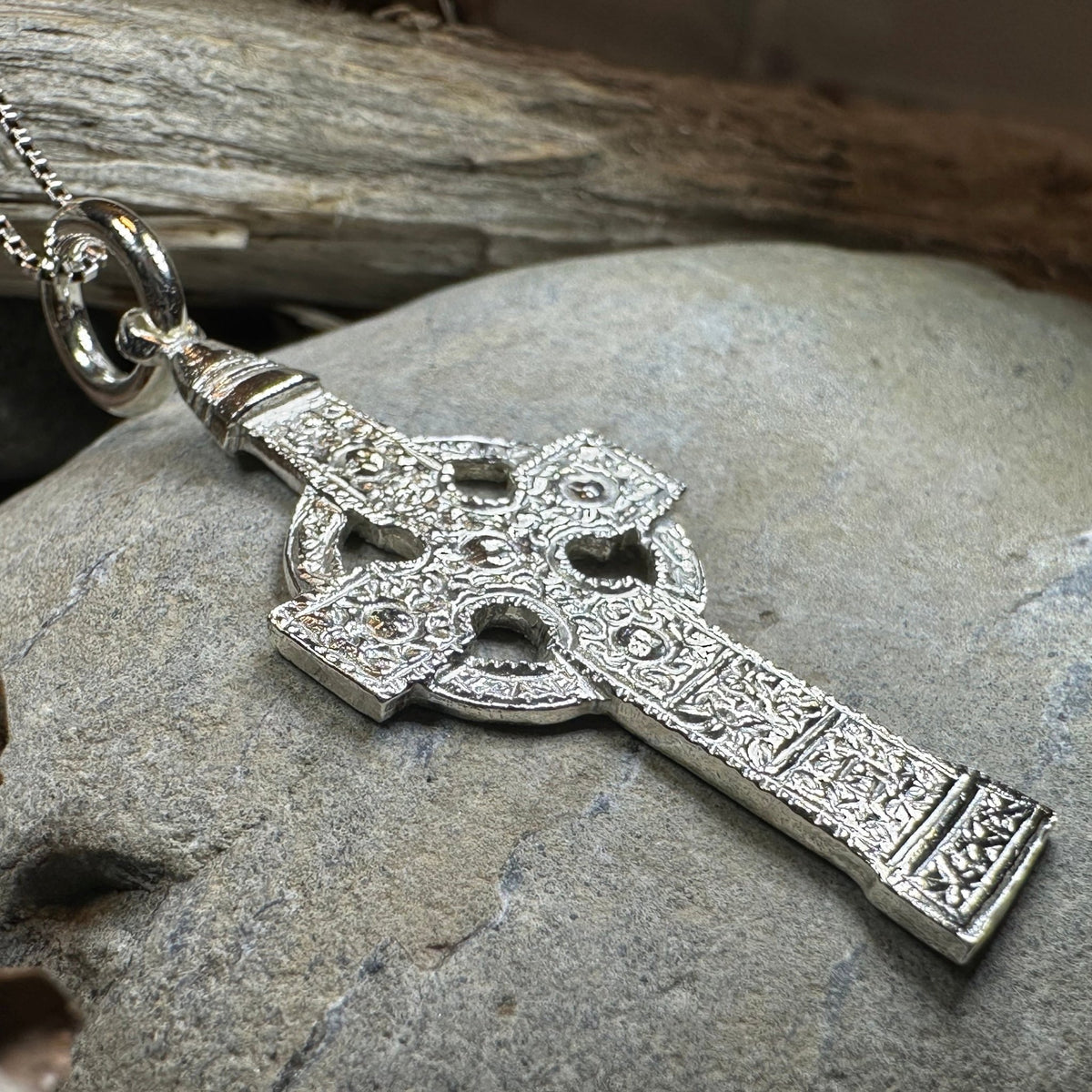 Artisan Irish Ahenny Cross Necklace - Made in Ireland Pendant La Vie Bien Artisan Irish Ahenny Cross Necklace - Made in Ireland